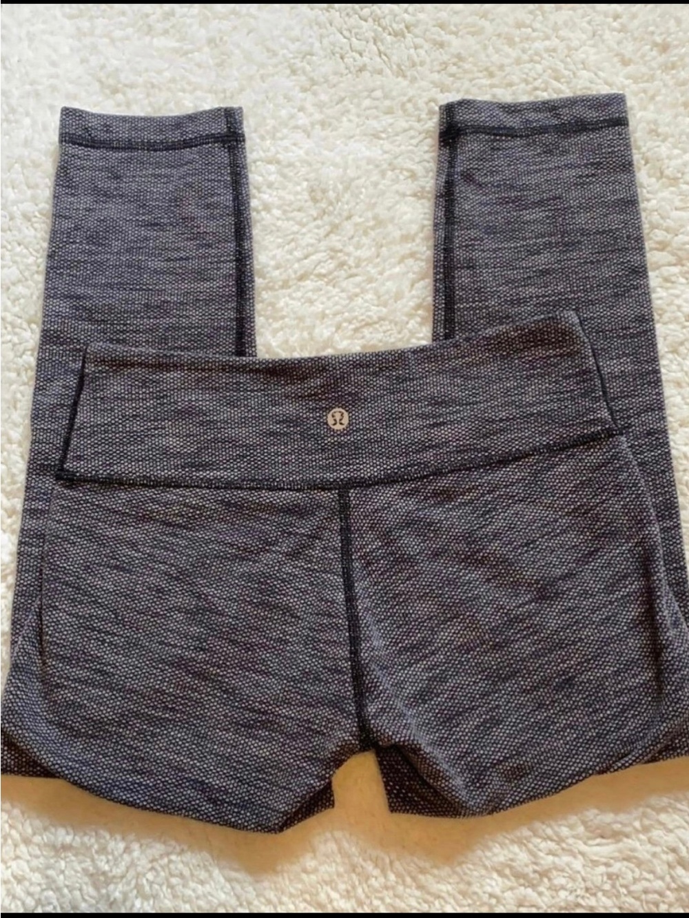 lululemon athletica Heathered Black Grey Leggings